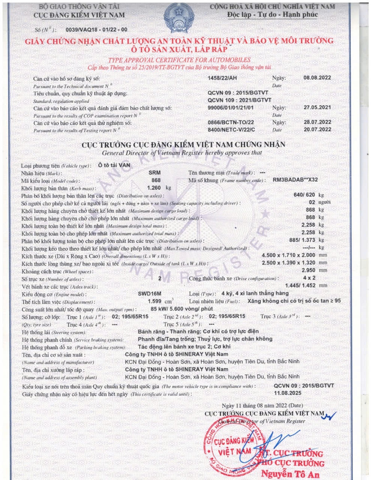 GCN ATKT & BVMT SRM VAN 868 V2